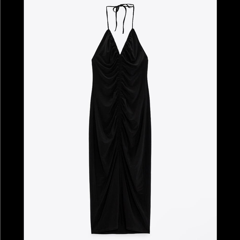 Zara Black Midi Dress